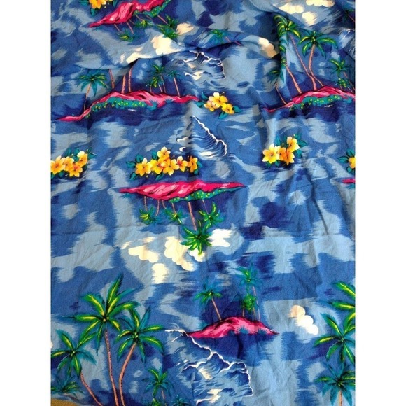 KOKO KNOT Multicolor Summer Beach Wrap Coverup With Fringe Floral Palm Tree - Picture 7 of 8